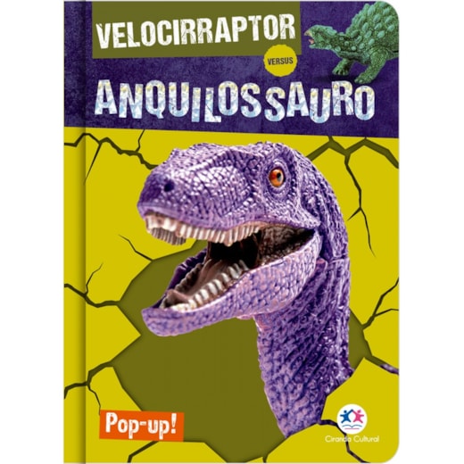 Livro Pop-up Velociraptor vs Ankylosaurus