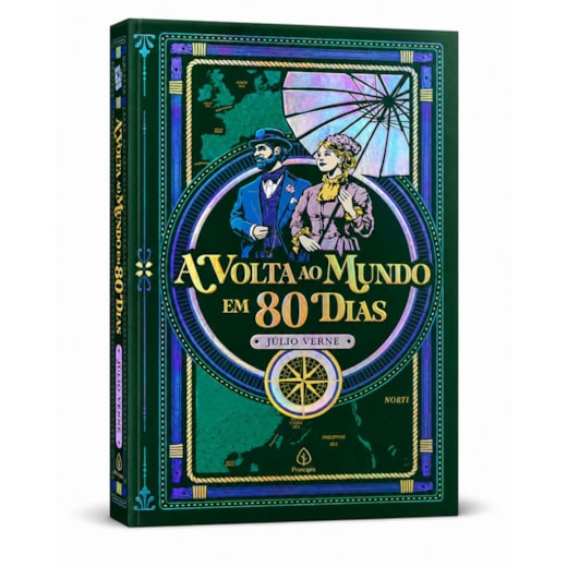 Livro Principis A Volta ao Mundo em 80 Dias  Edição Supreme Capa Dura com Alto Relevo