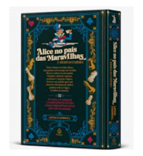 Livro Principis Alice no país das maravilhas e através do espelho - Edição Supreme Capa Dura com Alto Relevo