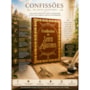 Livro Principis Confissões de Santo Agostinho - Edição Especial de Luxo Almofadada com Bordas Douradas e Fitilho