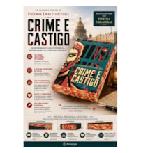 Livro Principis Crime e castigo - Edição super luxo com pintura trilateral - Edição colecionável