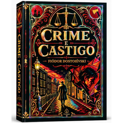 Livro Principis Crime e Castigo - Edição Supreme Capa Dura com Alto Relevo