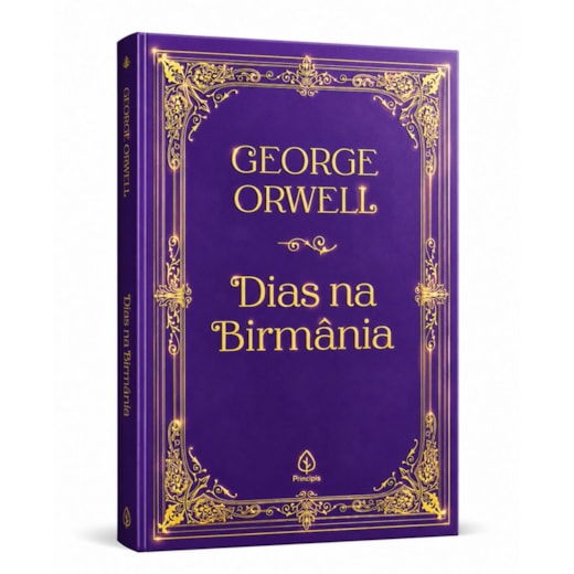 Livro Principis Dias na Birmânia - Edição Especial de Luxo Almofadada com Bordas Douradas e Fitilho