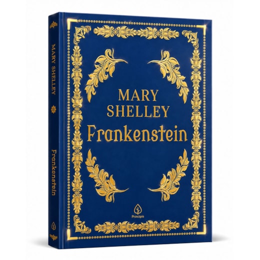 Livro Principis Frankenstein - Edição Especial de Luxo com Bordas Douradas e Fitilho