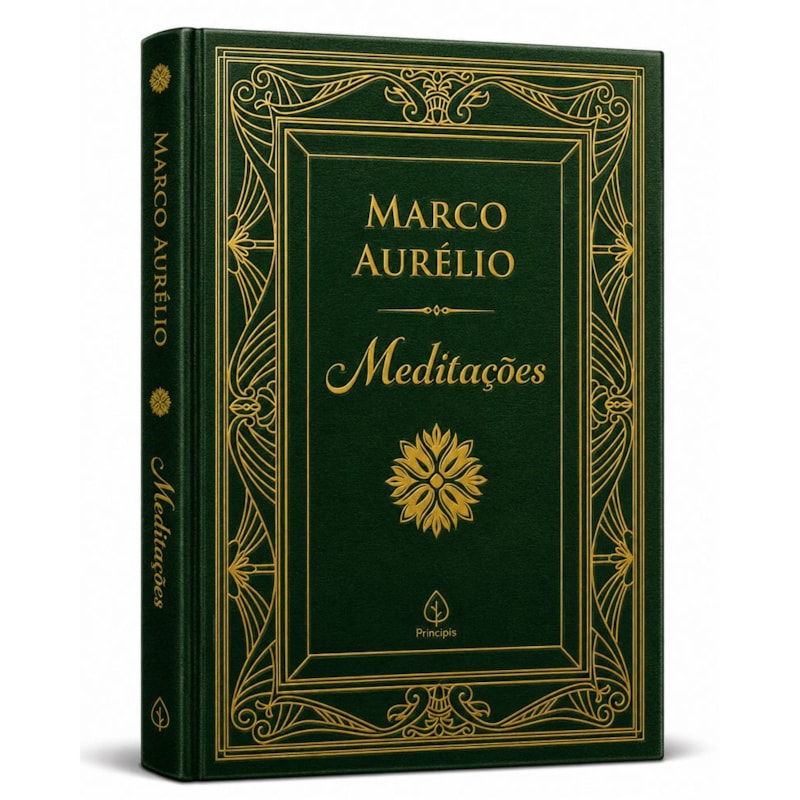 Livro Principis Meditações - Edição Especial de Luxo Almofadada com Bordas Douradas e Fitilho - Ciranda Cultural