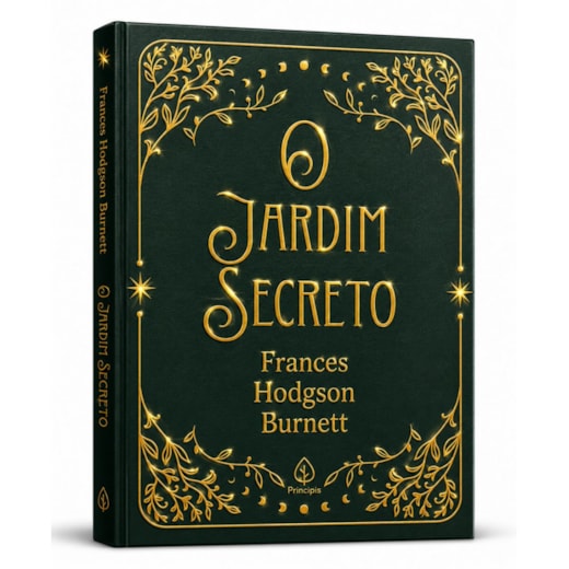 Livro Principis O jardim secreto - Edição Especial de Luxo Almofadada com Bordas Douradas e Fitilho