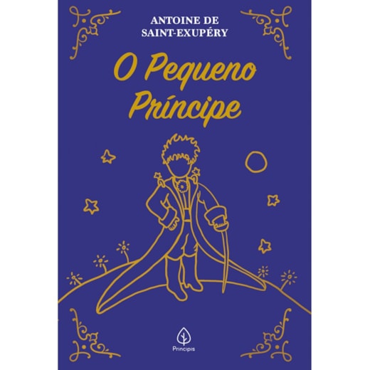 Livro Principis O Pequeno Príncipe (almofadado azul)
