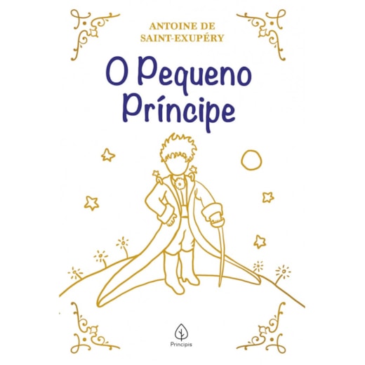 Livro Principis O Pequeno Príncipe (almofadado branco)