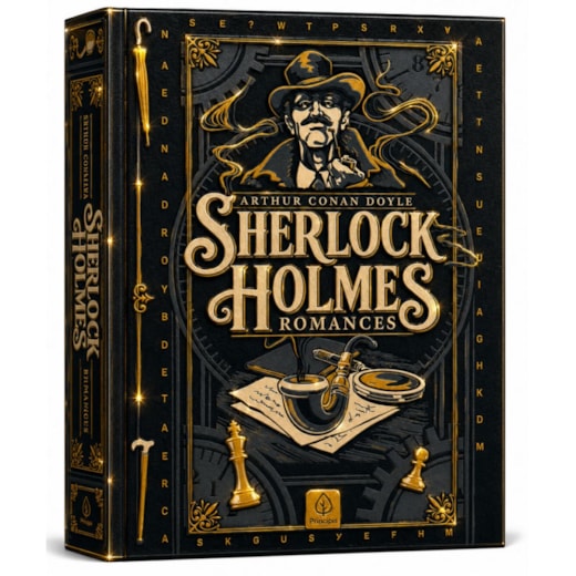 Livro Principis Sherlock Holmes: Romances - Edição Supreme Capa Dura com Alto Relevo