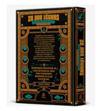 Livro Principis Vinte Mil Léguas Submarinas - Edição Supreme Capa Dura com Alto Relevo