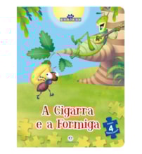 Livro Quebra-cabeça A cigarra e a formiga