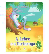 Livro Quebra-cabeça A lebre e a tartaruga