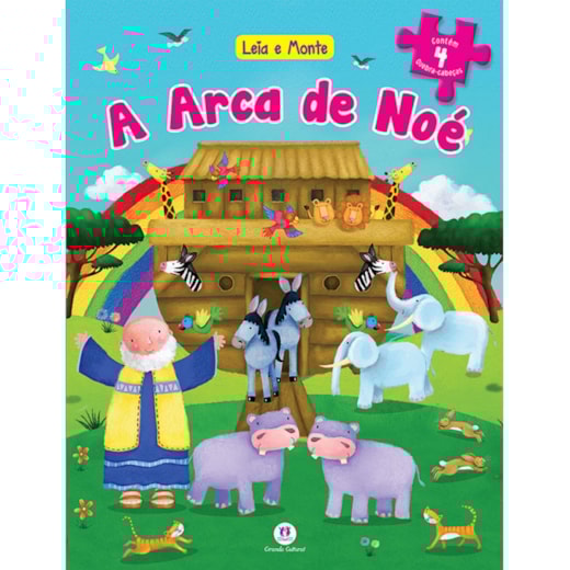 Livro Quebra-cabeça com 20 peças A arca de Noé
