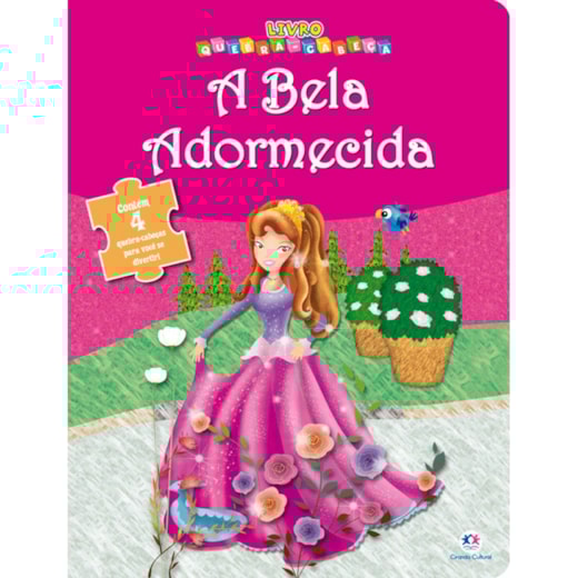 Livro Quebra-cabeça com 20 peças A Bela Adormecida