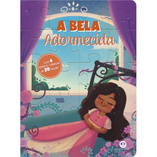 Livro Quebra-cabeça com 20 peças A Bela Adormecida