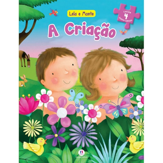 Livro Quebra-cabeça com 20 peças A criação