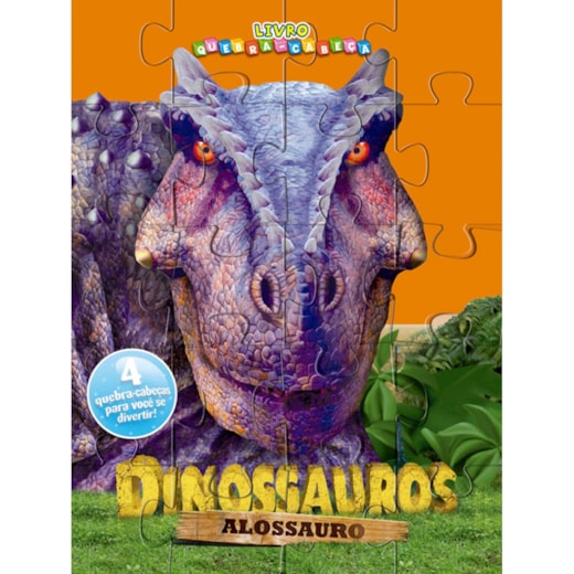 Livro Quebra-cabeça com 20 peças Alossauro