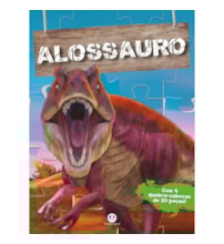 Livro Quebra-cabeça com 20 peças Alossauro