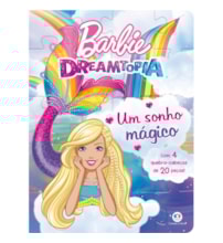 Livro Quebra-cabeça com 20 peças Barbie - Um sonho mágico