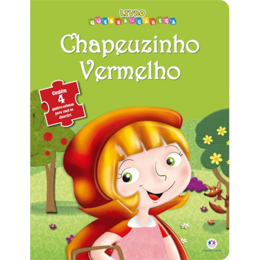 Livro Quebra-cabeça com 20 peças Chapeuzinho Vermelho