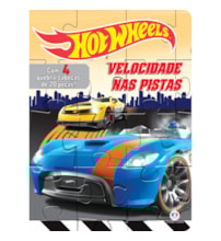 Livro Quebra-cabeça com 20 peças Hot Wheels - Velocidade nas Pistas
