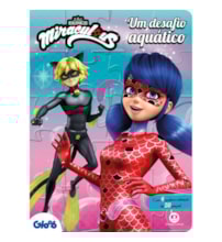 Livro Quebra-cabeça com 20 peças Ladybug - Um desafio aquático Livro Quebra-cabeça com 20 peças Ladybug - Um desafio aquático