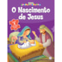 Livro Quebra-cabeça com 20 peças O nascimento de Jesus