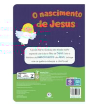 Livro Quebra-cabeça com 20 peças O nascimento de Jesus