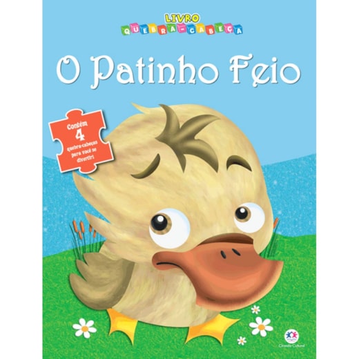 Livro Quebra-cabeça com 20 peças O patinho feio