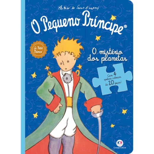 Livro Quebra-cabeça com 20 peças O pequeno Príncipe - O mistério dos planetas