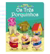 Livro Quebra-cabeça com 20 peças Os Três Porquinhos Livro Quebra-cabeça com 20 peças Os Três Porquinhos