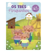 Livro Quebra-cabeça com 20 peças Os três porquinhos