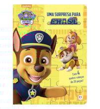 Livro Quebra-cabeça com 20 peças Patrulha Canina - Uma surpresa para Chase Livro Quebra-cabeça com 20 peças Patrulha Canina - Uma surpresa para Chase