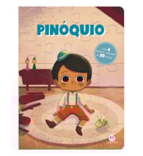 Livro Quebra-cabeça com 20 peças Pinóquio
