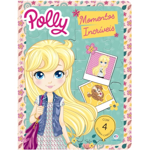 Livro Quebra-cabeça com 20 peças Polly - Momentos incríveis