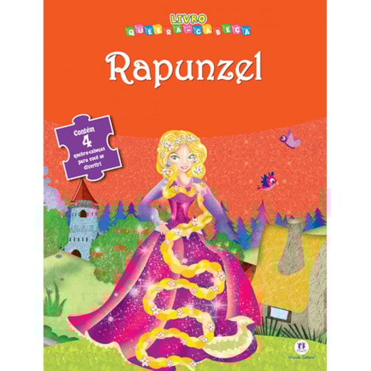 Livro Quebra-cabeça com 20 peças Rapunzel