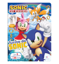 Livro Quebra-cabeça com 20 peças Sonic - Turma do Sonic