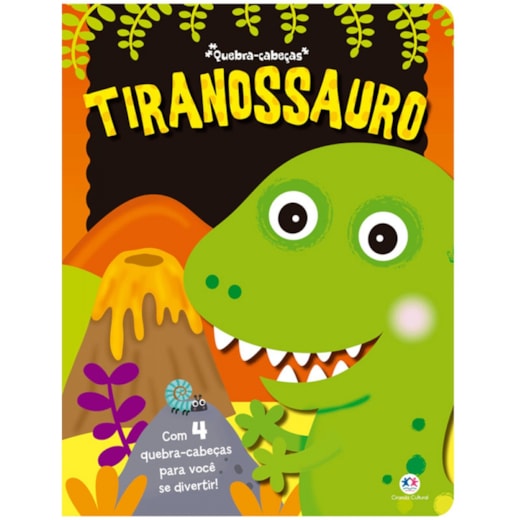 Livro Quebra-cabeça com 20 peças Tiranossauro