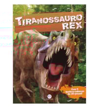 Livro Quebra-cabeça com 20 peças Tiranossauro rex