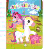 Produto Livro Quebra-cabeça com 20 peças Unicórnios
