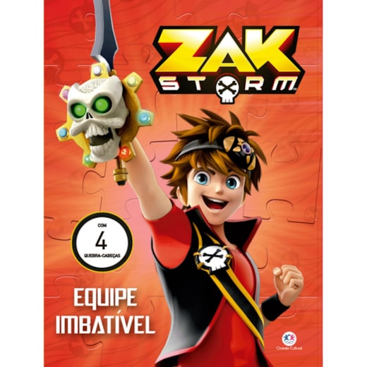Livro Quebra-cabeça com 20 peças Zak Storm - Equipe imbatível