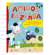 Livro Quebra-cabeça com 6 peças Amigos da fazenda Livro Quebra-cabeça com 6 peças Amigos da fazenda