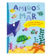 Livro Quebra-cabeça com 6 peças Amigos do mar