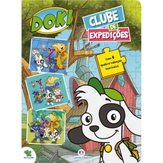 Livro Quebra-cabeça com 6 peças Doki - Clube de expedições