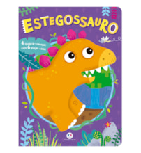 Livro Quebra-cabeça com 6 peças Estegossauro