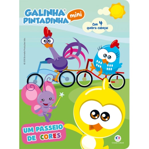 Livro Quebra-cabeça com 6 peças Galinha Pintadinha Mini - Um passeio de cores