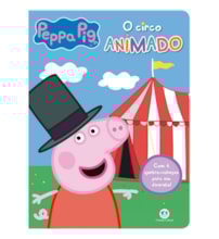 Livro Quebra-cabeça com 6 peças Peppa Pig - O circo animado