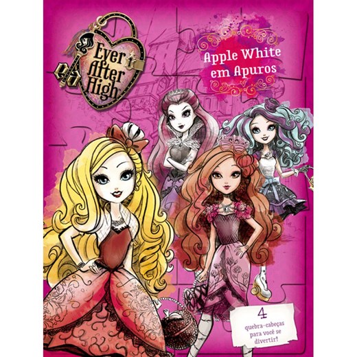 Livro Quebra-cabeça Ever After High - Apple White em apuros