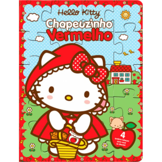 Livro Quebra-cabeça Hello Kitty - Chapeuzinho Vermelho