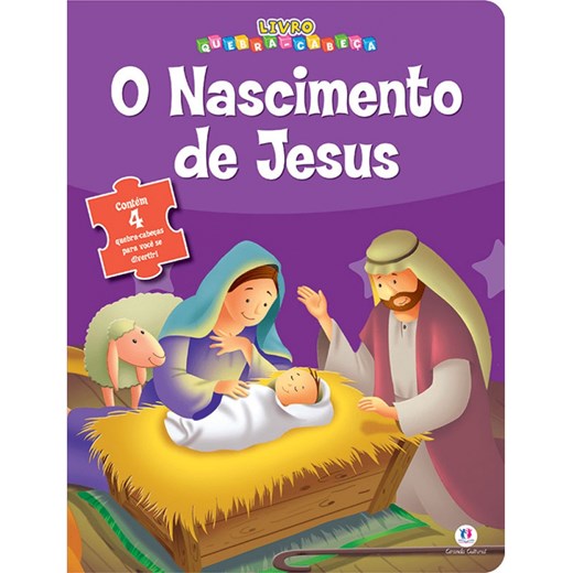 Livro Quebra-cabeça O nascimento de Jesus